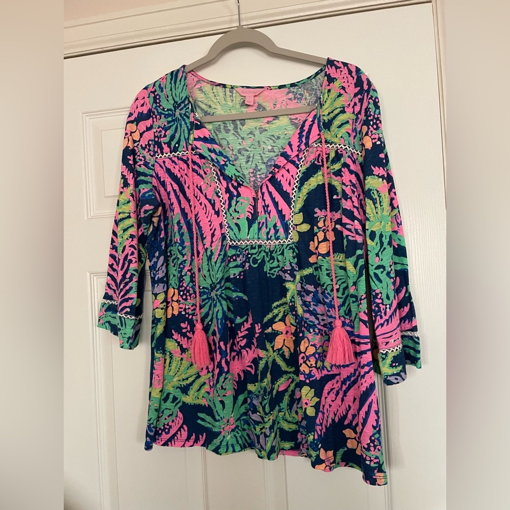 Lily Pulitzer tunic top size l